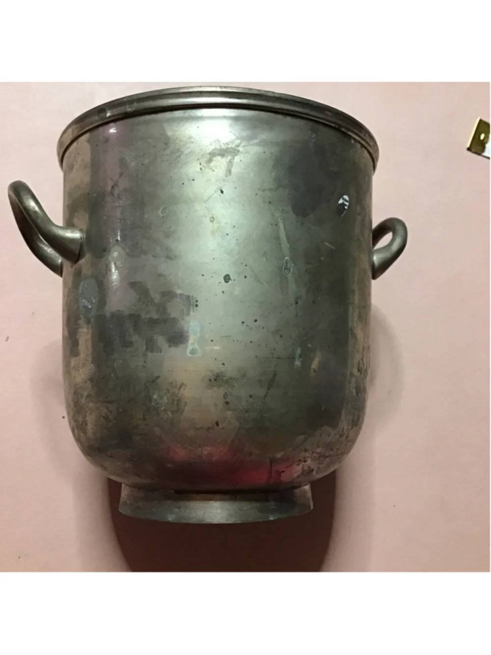Vintage Silver Plated Serveware Pot Wine Champagne Ice Bucket With Handles